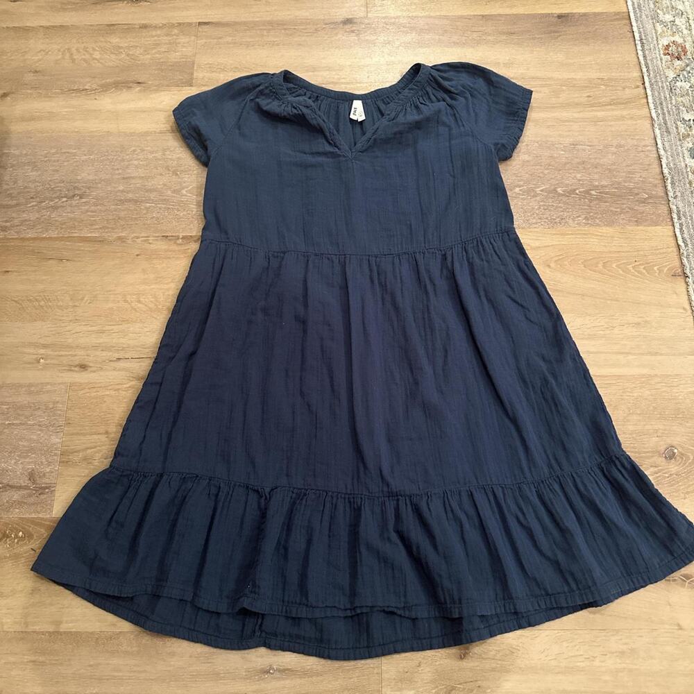 Navy blue pact dress with